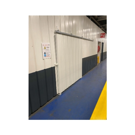 Porte coulissante pour local - Blainville sur Orne - manutention de tuyauterie dans le Calvados Porte coulissante pour local - Blainville sur Orne