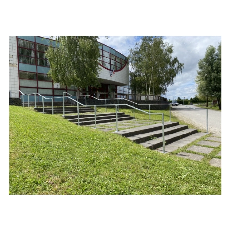 Main courante accès PMR - métallerie et chaudronnerie – Caen Main courante accès PMR